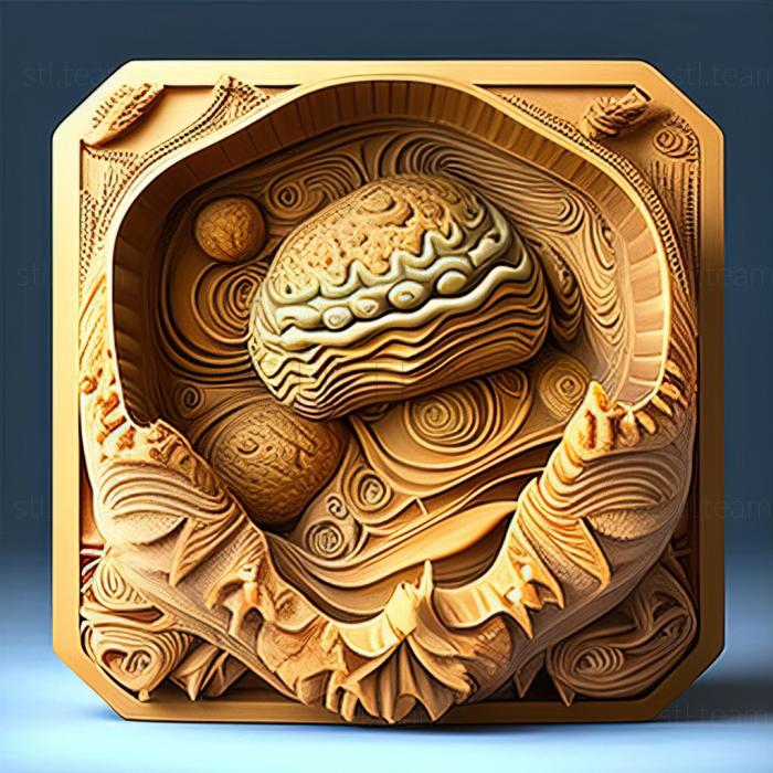 3D model st The alien Mooncake or Gingerbread from the Extreme Cosmos (STL)